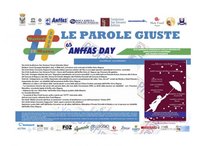 Anffas Day: le parole giuste - Un evento anche a Ragusa